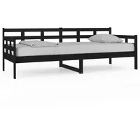 VidaXL Tagesbett Schwarz Massivholz Kiefer 80x200 cm