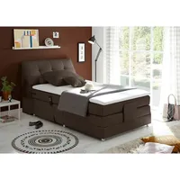 Lomadox Boxspringbett 120x200 cm Hotelbett Einzelbett Jugendbett elektrisch verstellbar