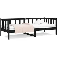 VidaXL Tagesbett Schwarz 90x190 cm Massivholz Kiefer