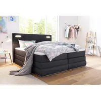 Collection AB Boxspringbett COLLECTION AB "Ninoni", grau (anthrazit), B:195cm