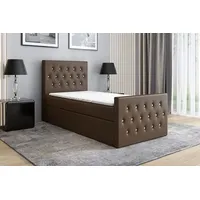 Mebloland Boxspringbett LILI mit Bonell-Matratze und Topper - 90x200