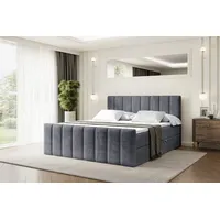 Altdecor Boxspringbett mit Matratze Boxbett, Topper, Polsterbett mit Bettkasten