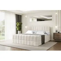 Altdecor Boxbett, Ecru, Holzwerkstoff, Höhe ca. 20 cm, 180x200