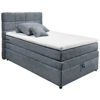 MID.YOU Boxspringbett Tacoma 3 inkl. Topper ca. 120x200cm Anthrazit