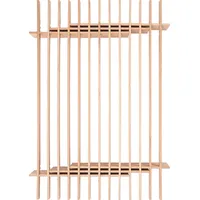 Tojo Bett TOJO "parallel L", beige (natur), B:198cm H:25cm