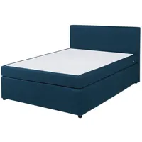 Roller Boxspringbett - blau - H3 - 140x200 cm