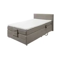 Deinbett Boxspring-Motorbett Carmen ¦ grau ¦ Maße (cm): B: