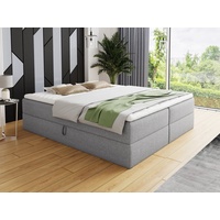 Sofnet Boxbett, (Grau (Inari 91), 140 x 200 cm)