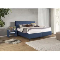 Alina Boxspringbett ALINA "Elmar", blau (dunkelblau tcm 96), B:200cm