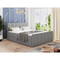 Sofnet Boxspringbett Star Lux mit Fußteil, 2 Bettkästen und