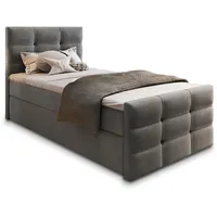 Masseno Boxbett mit Bettkasten ¦ grau ¦ Maße cm