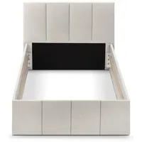 Halmon Schlafkomfort Betten Polsterbett Beige, Holz, 120x200 cm, Schlafzimmer,