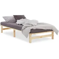 Homestyle4u Holzbett 90x200 cm Schlafzimmer, Betten