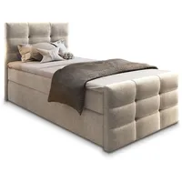 Masseno Boxbett mit Bettkasten - beige , Maße cm