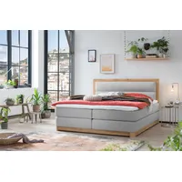 Belanoti Age Boxspringbett 180x200 Eiche 7-Zonen Taschenfederkern Matratze inkl