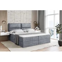 Altdecor Boxbett, Grau, Höhe ca. 20 cm, 200x200 cm,