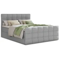 Sofnet Boxbett, Grau, Textil, H3, Rechteckig, 180x200 cm, Schlafzimmer,