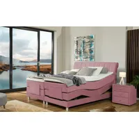 Alina Boxspringbett ALINA "Elsa mit Motor", rosa (altrosa gcp