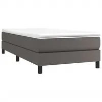 VidaXL Bettgestell Grau 80x200 cm Kunstleder