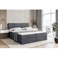 Altdecor Boxbett, Dunkelgrau, Höhe ca. 20 cm, 120x200 cm,
