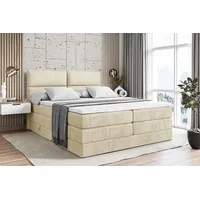 Altdecor Boxspringbett Beige, Höhe ca. 20 cm, 180x200 cm,