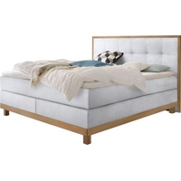 Hasena Chalet Boxspringbett 140-180 cm braun Weiß, Liegefläche:180 x