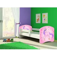 Clamaro Kinderbett, Babybett 70x140, 80x160, 80x180cm Juniorbett, Kind, Motiv,