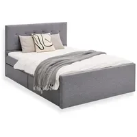 Homestyle4u Polsterbett Grau 1979