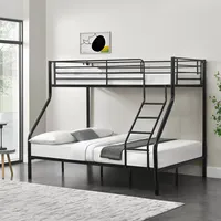 Neu.haus Etagenbett Sortland 200x140/90 cm Schwarz