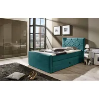 PLACES OF STYLE Boxspringbett »Atlanta«, inklusive Topper und Bettkasten