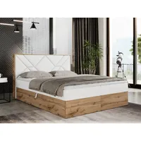 MKS Meble Boxspringbett 180x200 mit Bettkasten, Polsterbett 180x200 mit
