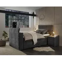 Ed exciting design Boxspringbett ED EXCITING DESIGN "Denver", grau