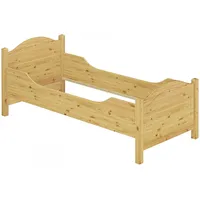 Erst-Holz Seniorenbett extra hoch 100x220 Überlänge Massivholz Holzbett Einzelbett