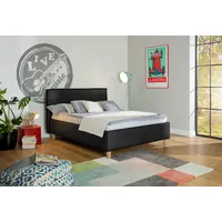Alina Polsterbett ALINA "Hakon", schwarz (schwarz tls 10), B:161cm