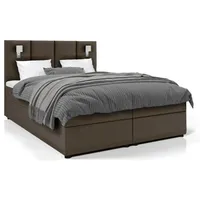 Best For Home Boxbett, Braun, Textil, Rechteckig, 180x200 cm,