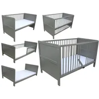 Micoland Kinderbett Juniorbett Beistellbett 140x70 cm 3in1 mit Matratze