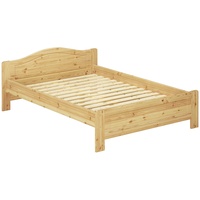 Erst-Holz Erst-Holz® Kieferbett natur Doppelbett 140x200 Futonbett Bett breit