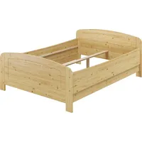 Erst-Holz Seniorenbett extra hoch 140x200 Doppelbett Holzbett Massivholz Kiefer