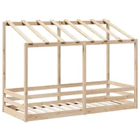 VidaXL Kinderbett mit Dach 75x190 cm Massivholz Kiefer -
