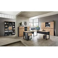Innostyle Komplettbüro MEMPHIS II 11-teilig Front Artisan Eiche Korpus