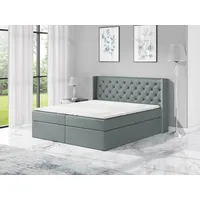 Mebloland Boxspringbett ASTA 120 x 200 mit 2 Bettkästen,