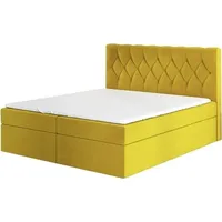Mebloland Boxspringbett EIRIK 200 x 200 mit 2 Bettkästen,