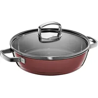 WMF Fusiontec Mineral Schmorpfanne mit Glasdeckel, 24 cm, Rose