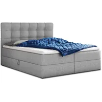 Sofnet Boxbett, Grau, Textil, H3, Rechteckig, 160x200 cm, Schlafzimmer,