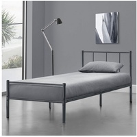 [en.casa] Metallbett Laos 90x200 cm Dunkelgrau