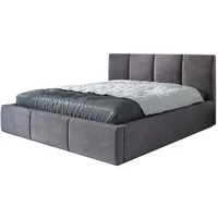 Mebloland Polsterbett ORINO mit Bettkasten - 90x200 - Grau