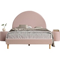 Vipack MOON best. aus Polsterbett 140/200 und 2 Hocker/Nachttische",