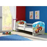 Clamaro Kinderbett, Babybett 70x140, 80x160, 80x180cm Juniorbett, Kind, Motiv,