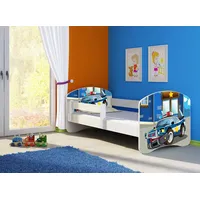 Clamaro Kinderbett, Babybett 70x140, 80x160, 80x180cm Juniorbett, Kind, Motiv,