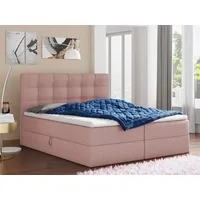 Sofnet Boxbett, Pink, Textil, H3, Rechteckig, 140x200 cm, Schlafzimmer,
